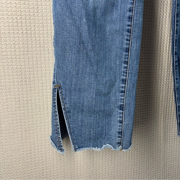 Seven7 Skinny Jeans Plus Size 28 Button Fly Raw Hem 46x27 Stretch Casual Logo - Picture 5 of 9